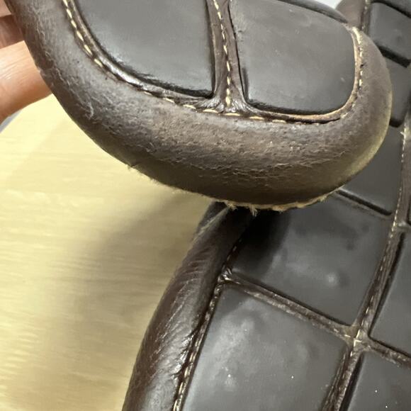 PRADA Driving Loafers Mens 2D 2172 Brown Leather Slip On Shoes Size 9.5 - Picture 9 of 10